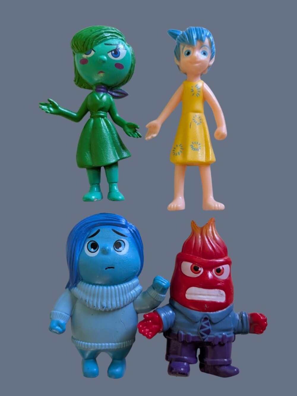 BOGO Disney Inside Out Set of 3 Figures Joy, Envy, Anger, Sadness 3"